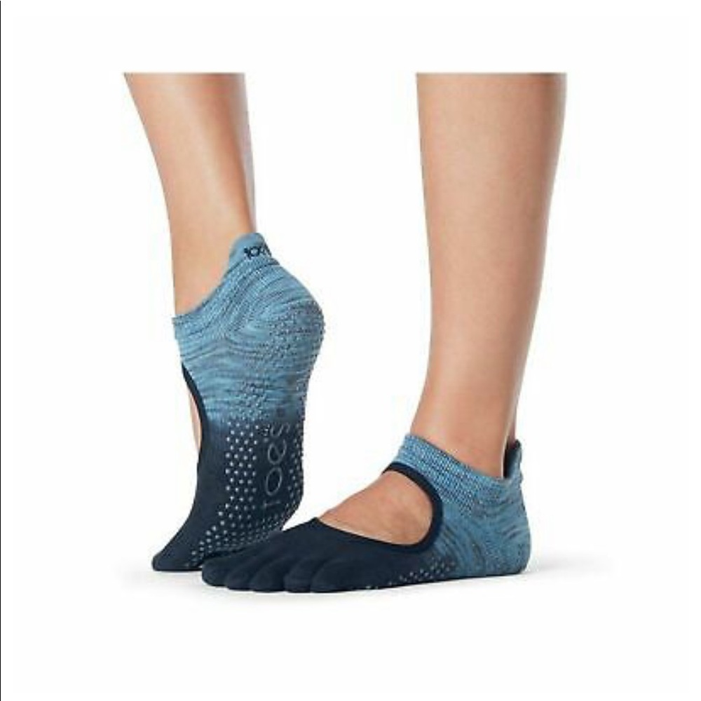 ToeSox Women's Bellarina Full Toe Grip Non-Slip for Yoga, Pilates, Barre